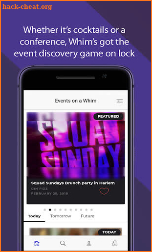 Events on Whim screenshot
