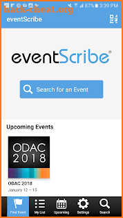eventScribe screenshot