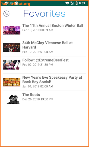 EventSwipe screenshot
