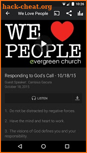 Evergreen Church screenshot