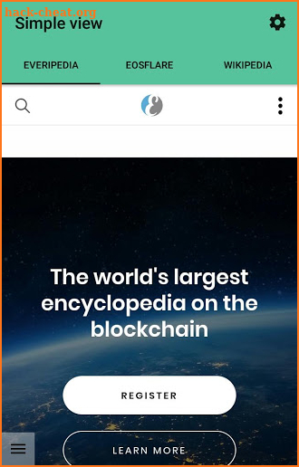 Everipedia & Eosflare screenshot