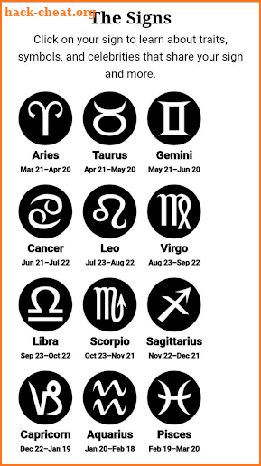 Everyday Horoscopes screenshot
