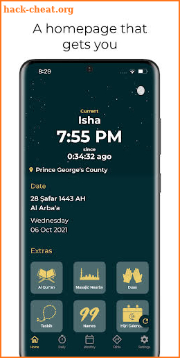 Everyday Muslim : Prayer times, Hijri calendar etc screenshot