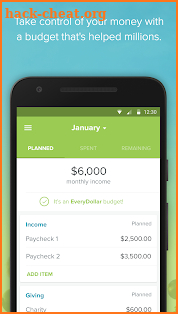 EveryDollar: Monthly Expense Tracker & Manager screenshot