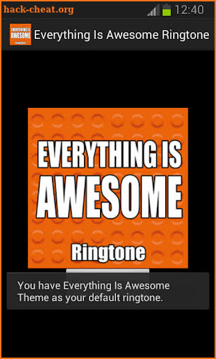 Everything Is Awesome Ringtone screenshot