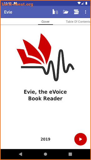 Evie - The eVoice book reader screenshot