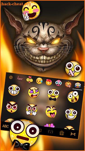 Evil Angry Cat Keyboard Theme screenshot