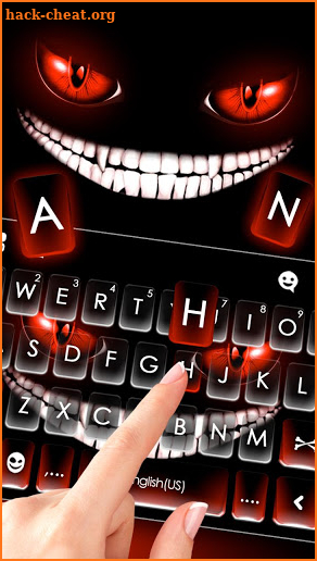 Evil Smile Keyboard Theme screenshot