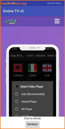 Evolve TV v2 screenshot