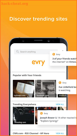 Evry Browser: All in One Social News RSS + Adblock screenshot