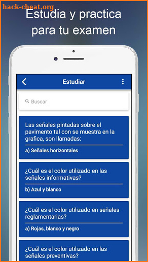 Examen teórico VMT El Salvador screenshot