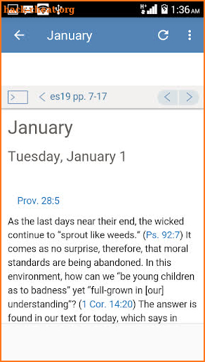 Examining the Scriptures Daily 2021 screenshot