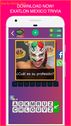 Exatlon Mexico Game Trivia Second Season screenshot