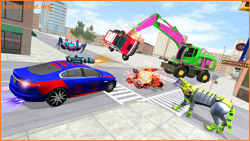 Excavator Robot Car Game: Elephant Robot Games screenshot