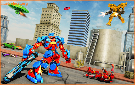 Excavator Robot Car Game – Elephant Robot Games 3d screenshot