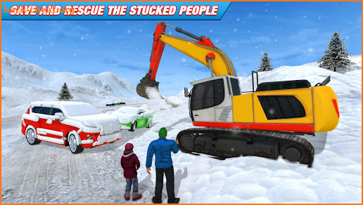 Excavator Robot Transforming Games-Snow Excavator screenshot