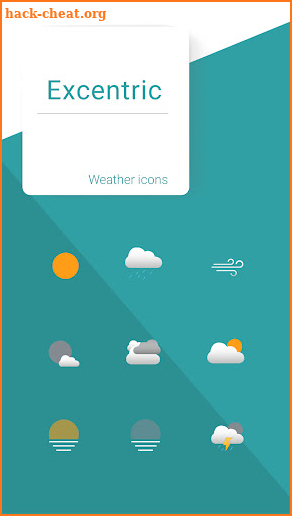 Excentric weather icons screenshot