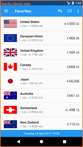 Exchange Rates - Currency Converter screenshot