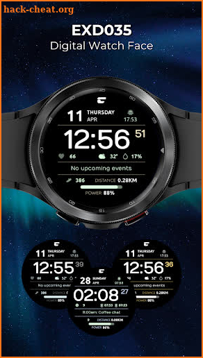 EXD035: Digital Watch Face screenshot