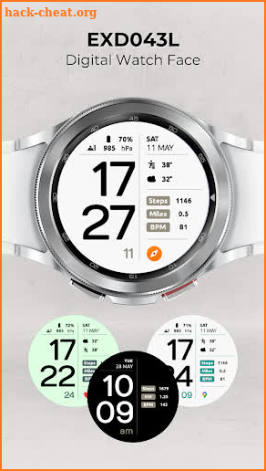 EXD043L: Digital Watch Face screenshot