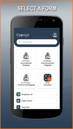 Exempt screenshot