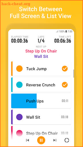 Exercise Timer screenshot