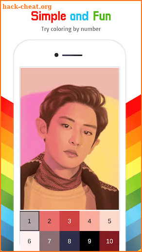Exo Color By Number - Exo Kpop Idol Pixel Art screenshot