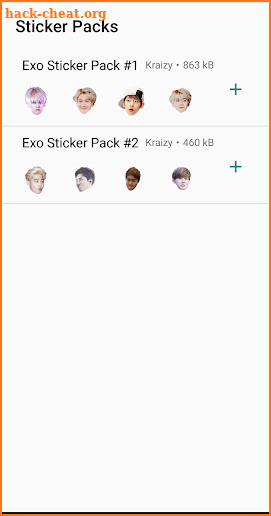 Exo WhatsApp Sticker Kpop screenshot