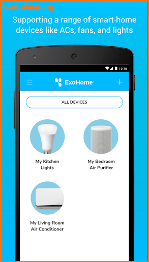 Exosite ExoHome™ screenshot