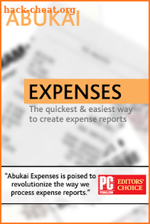 Expense Reports, Receipts with ABUKAI Expenses screenshot