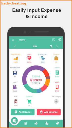 expense tracker: Budget app screenshot