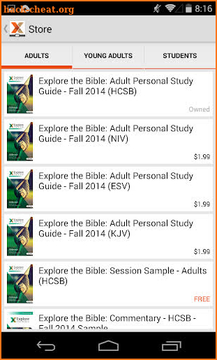 Explore the Bible screenshot