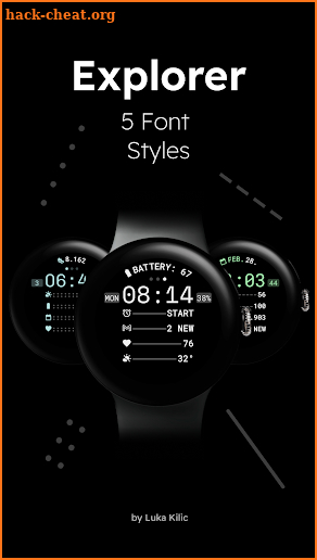 Explorer - Digital Watch Face screenshot