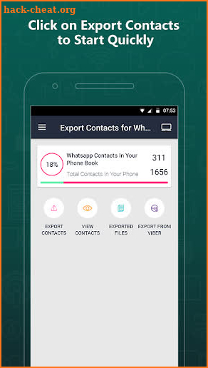 Export Contacts For WhatsApp screenshot