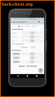 Exposure Calculator screenshot