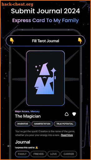 Expression Tarot Card Reading screenshot