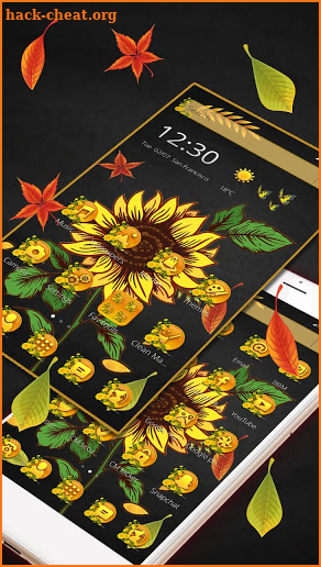 Exquisite Sunflower 2D Theme screenshot