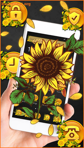 Exquisite Sunflower 2D Theme screenshot