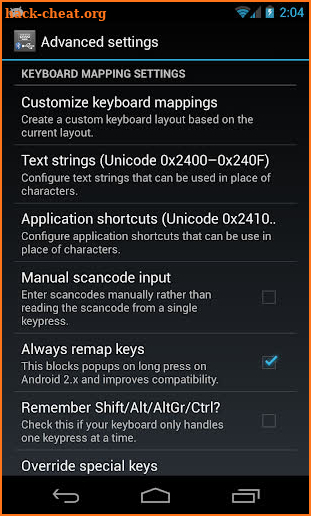 External Keyboard Helper Demo screenshot