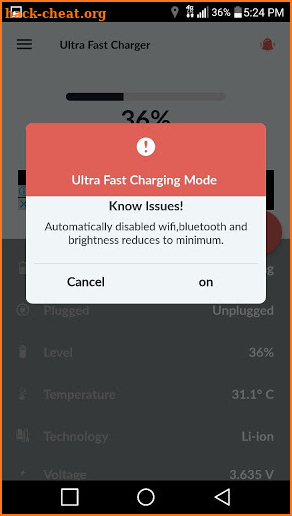 Extreme fast battery saver screenshot