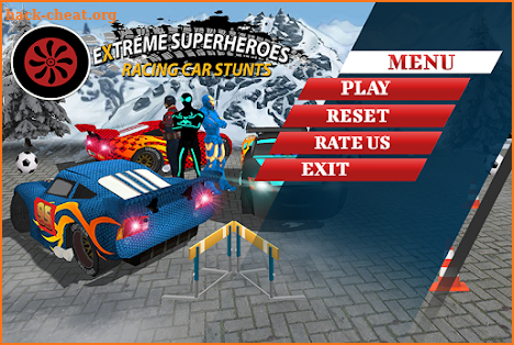 Extreme Superheroes Racing Car Stunts screenshot
