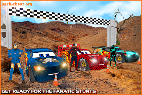 Extreme Superheroes Racing Car Stunts screenshot