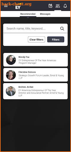 EY Strategic Growth Forum screenshot