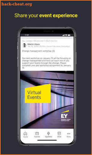 EY Virtual Events screenshot