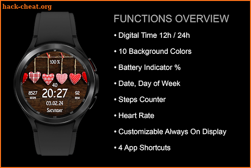 EY29 Valentine's WatchFace screenshot