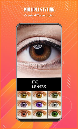 Eye Color Changer : Eyes Lens Photo Editor app screenshot