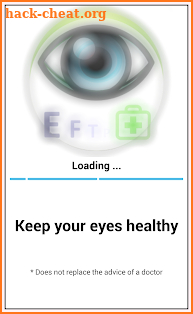 Eye exam screenshot