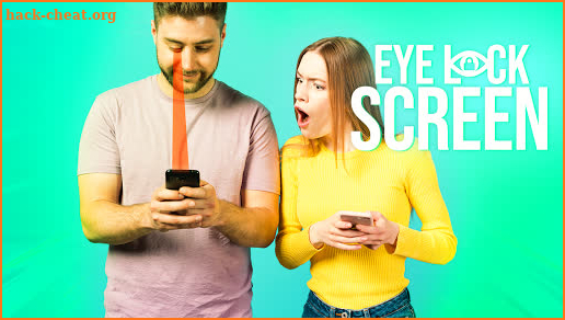 Eye retina lock screen prank screenshot