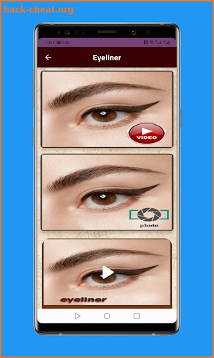 Eyeliner step by step screenshot