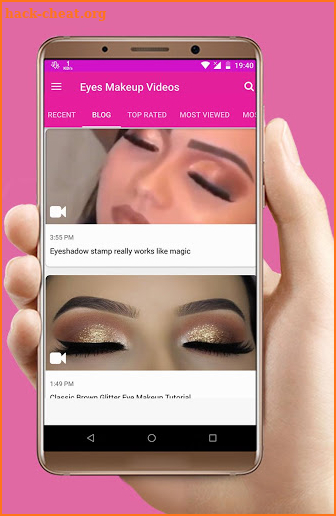 Eyes makeup steps by videos screenshot